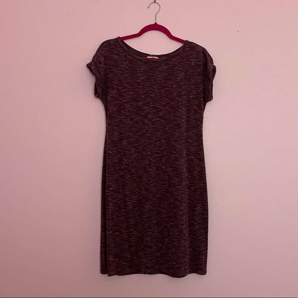 Loft Lounge Purple T-Shirt Dress